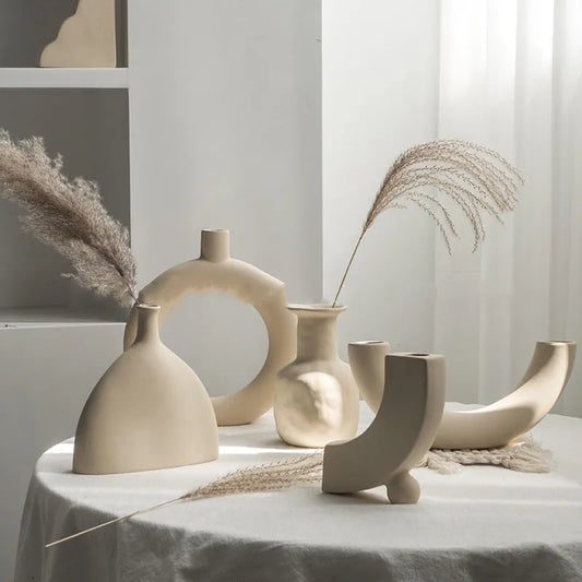 Ceramic Vase – Dry Flower Home Decor | Living Room Display