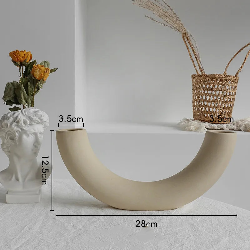 Ceramic Vase – Dry Flower Home Decor | Living Room Display