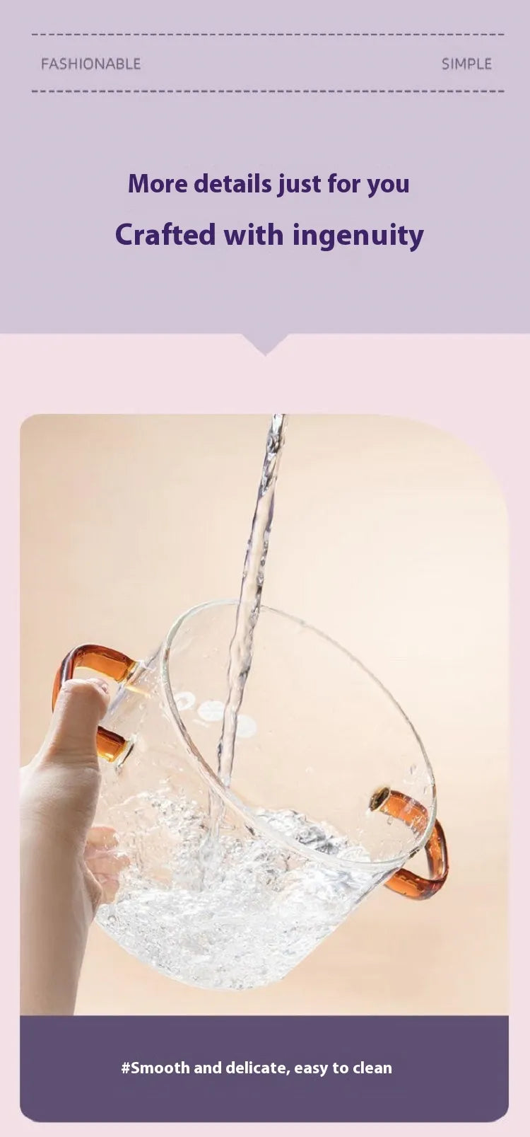 Borosilicate Glass Pot Household Heating Binaural